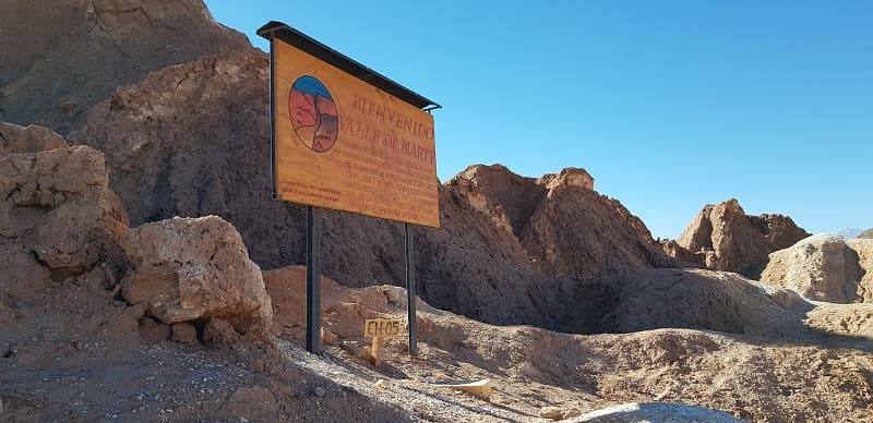 Entrada do Vale de Marte - Deserto do Atacama